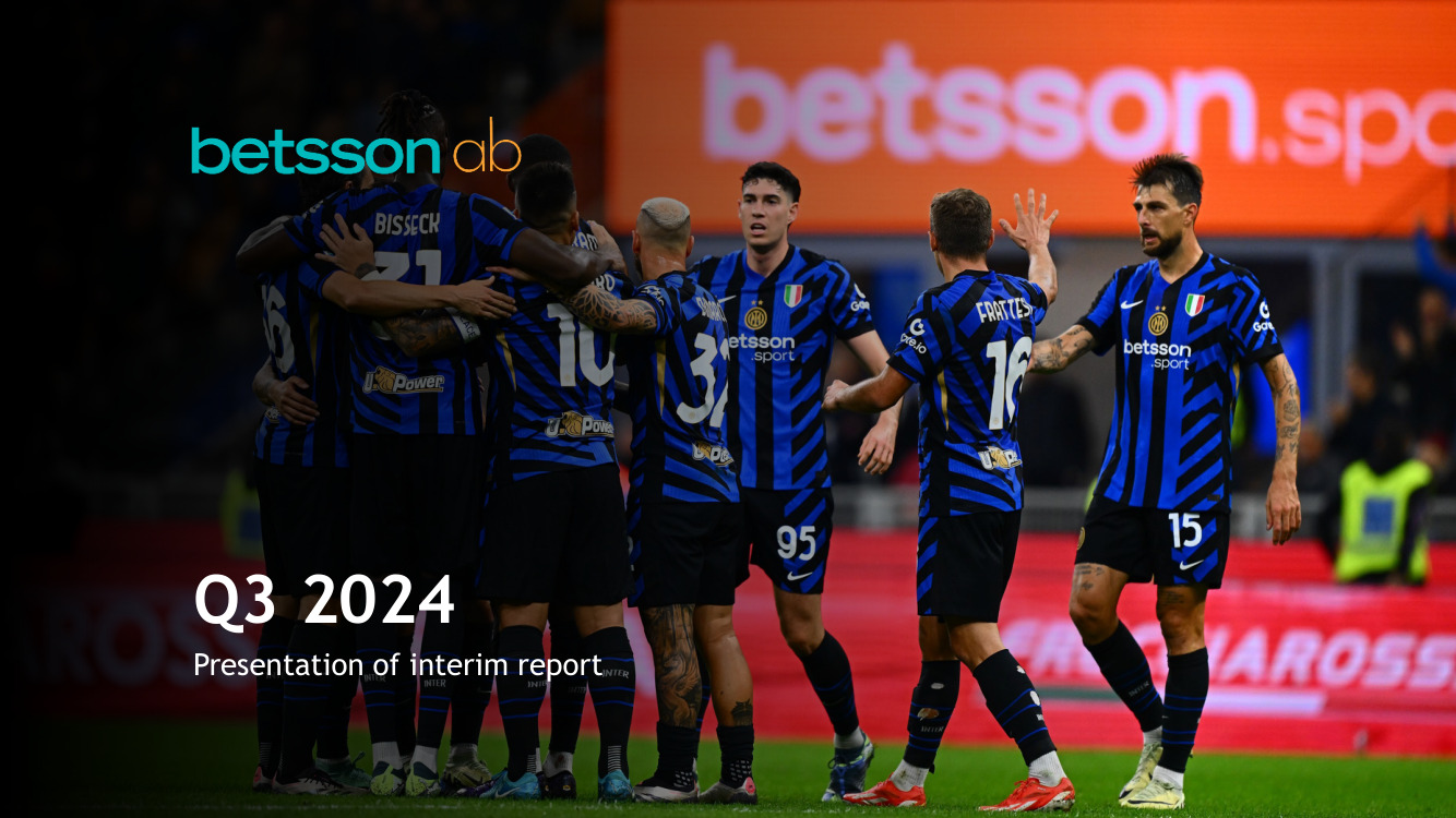 Betsson Q3 Report 2024